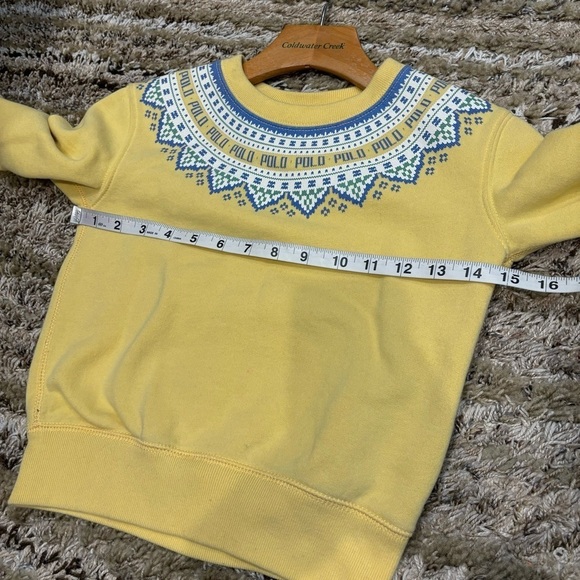 Polo Ralph Lauren Fair Isle Girls sweatshirt size 7 - Picture 10 of 12